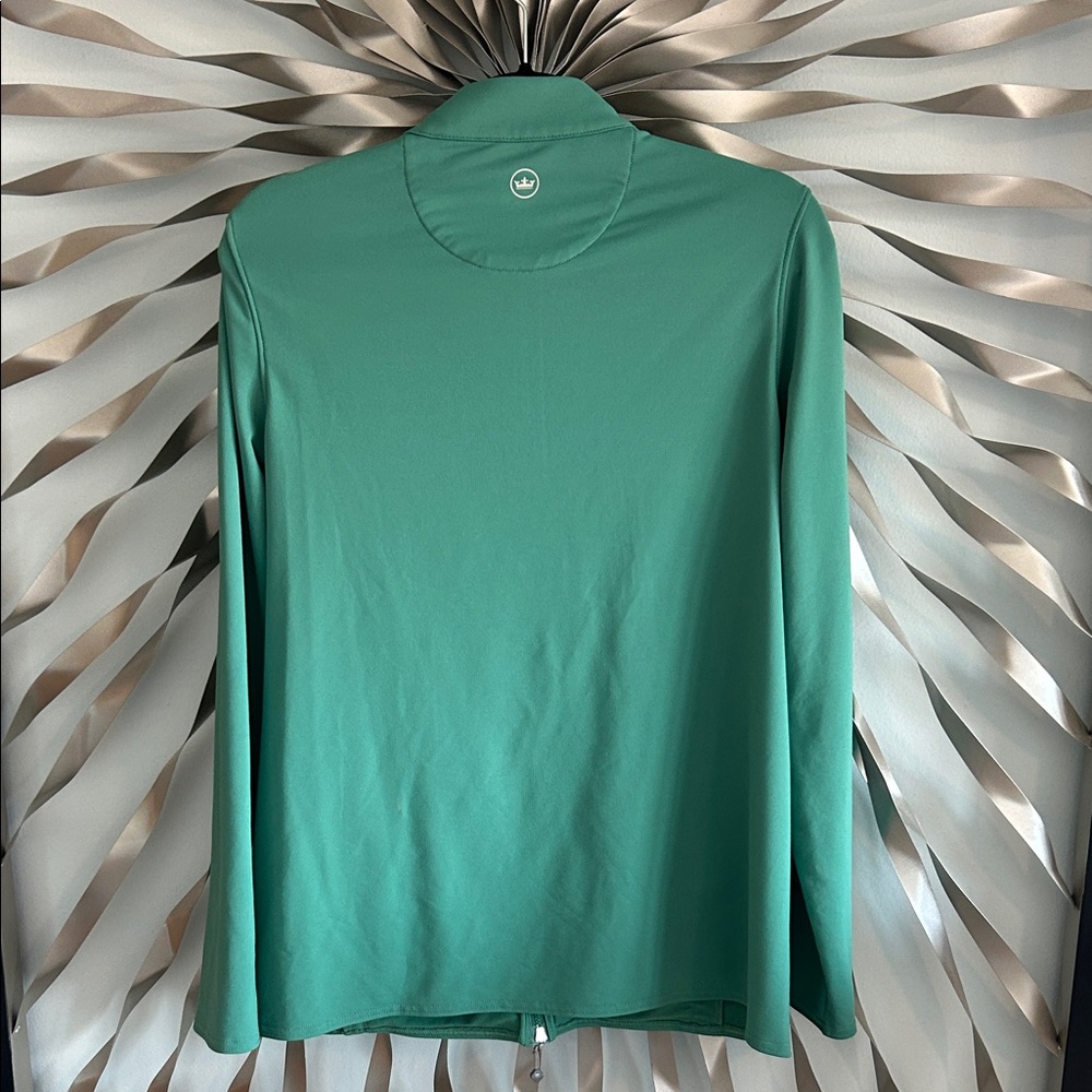 Peter Millar Teal Katy Jacket Large Pinehurst Logo - image 6